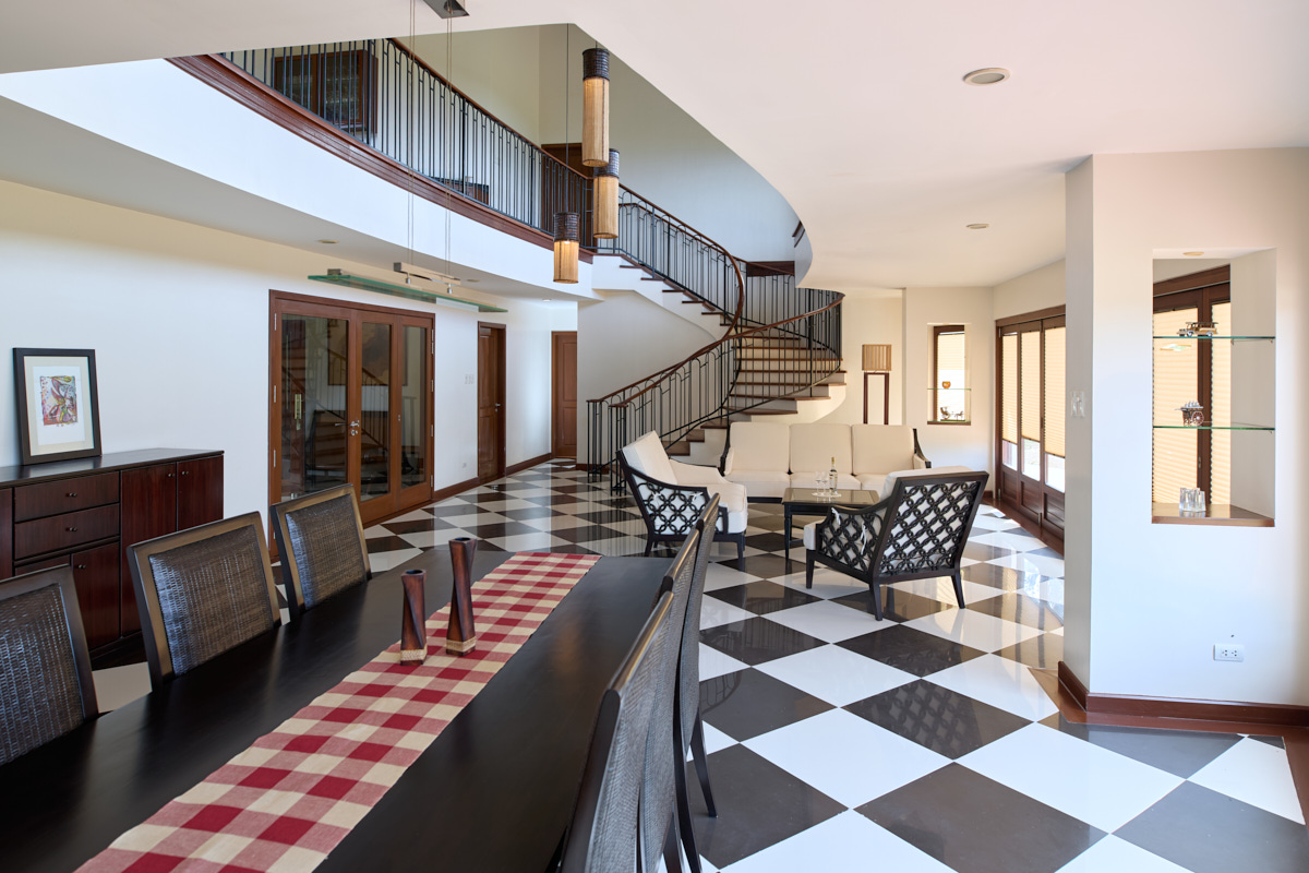 Living hall and dining area