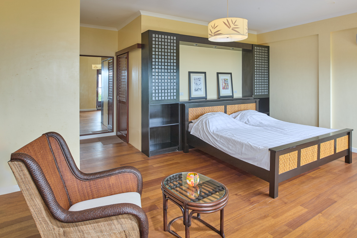 Master bedroom, view towards the dressing area